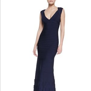 Hervé Leger Navy 'Agnes' Bandage Gown